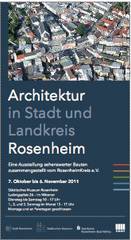 Ausstellungsplakat Architektur in Stadt und Landkreis Rosenheim