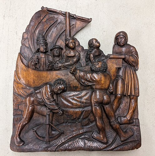 Das Relief mit dem Mayrtyrium der Hl. Ursula