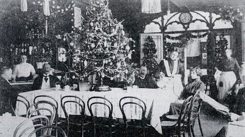 Foto von Weihnachten 1920 im Hotel "Deutscher Kaiser"