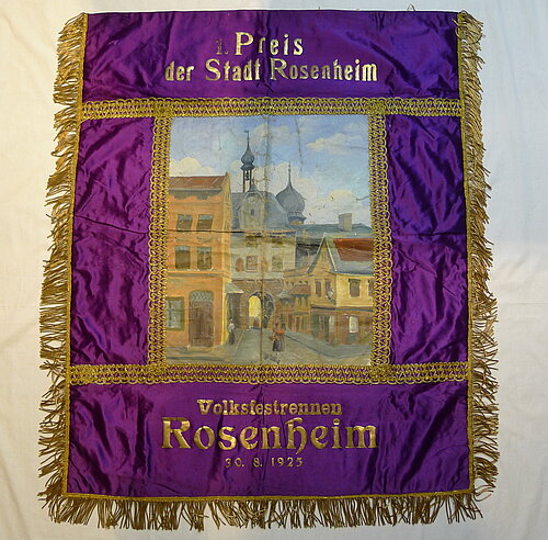 Preisfahne Pferderennen von 1925